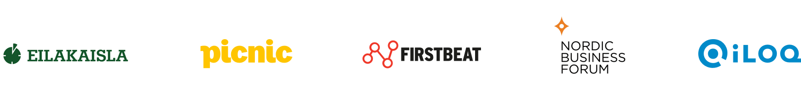 Asiakkaitamme - Eilakaisla - Picnic - Firstbeat - Nordic Business Forum - iLoq