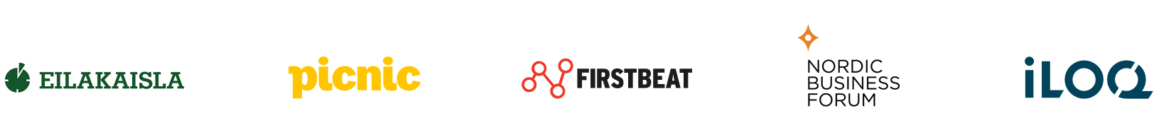Asiakkaitamme - Eilakaisla - Picnic - Firstbeat - Nordic Business Forum - iLoq