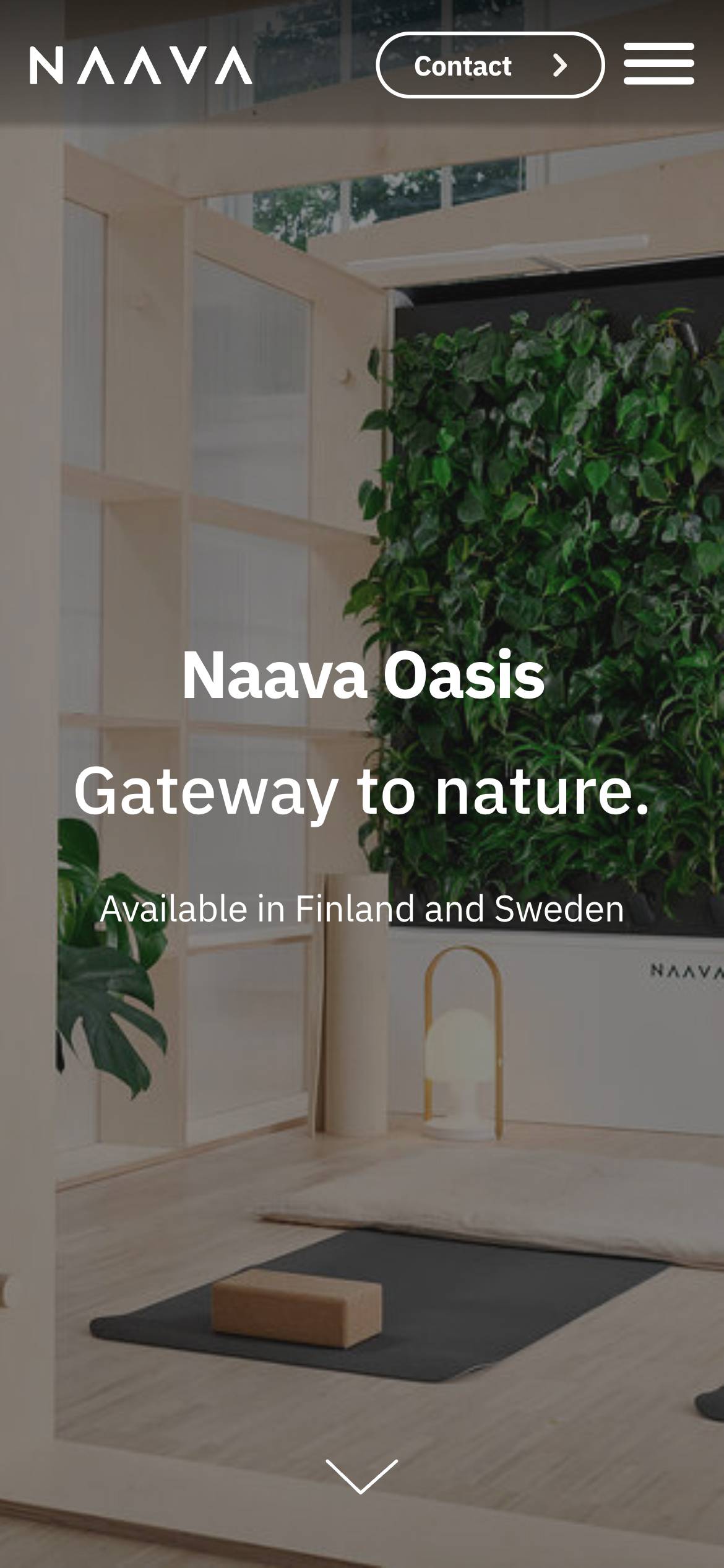 Naava.io - mobiilinäkymä