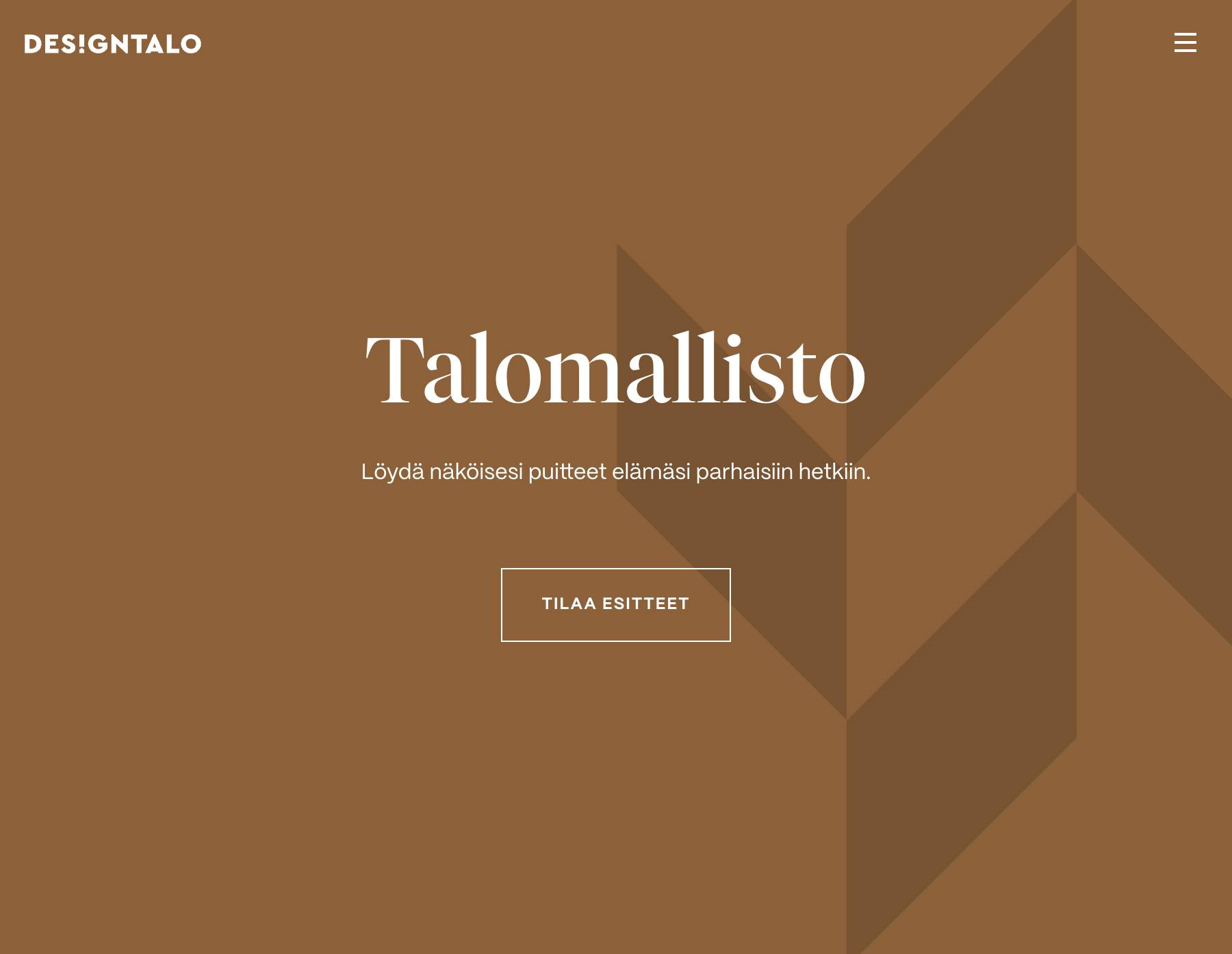 Designtalo.fi - talomallistosivu